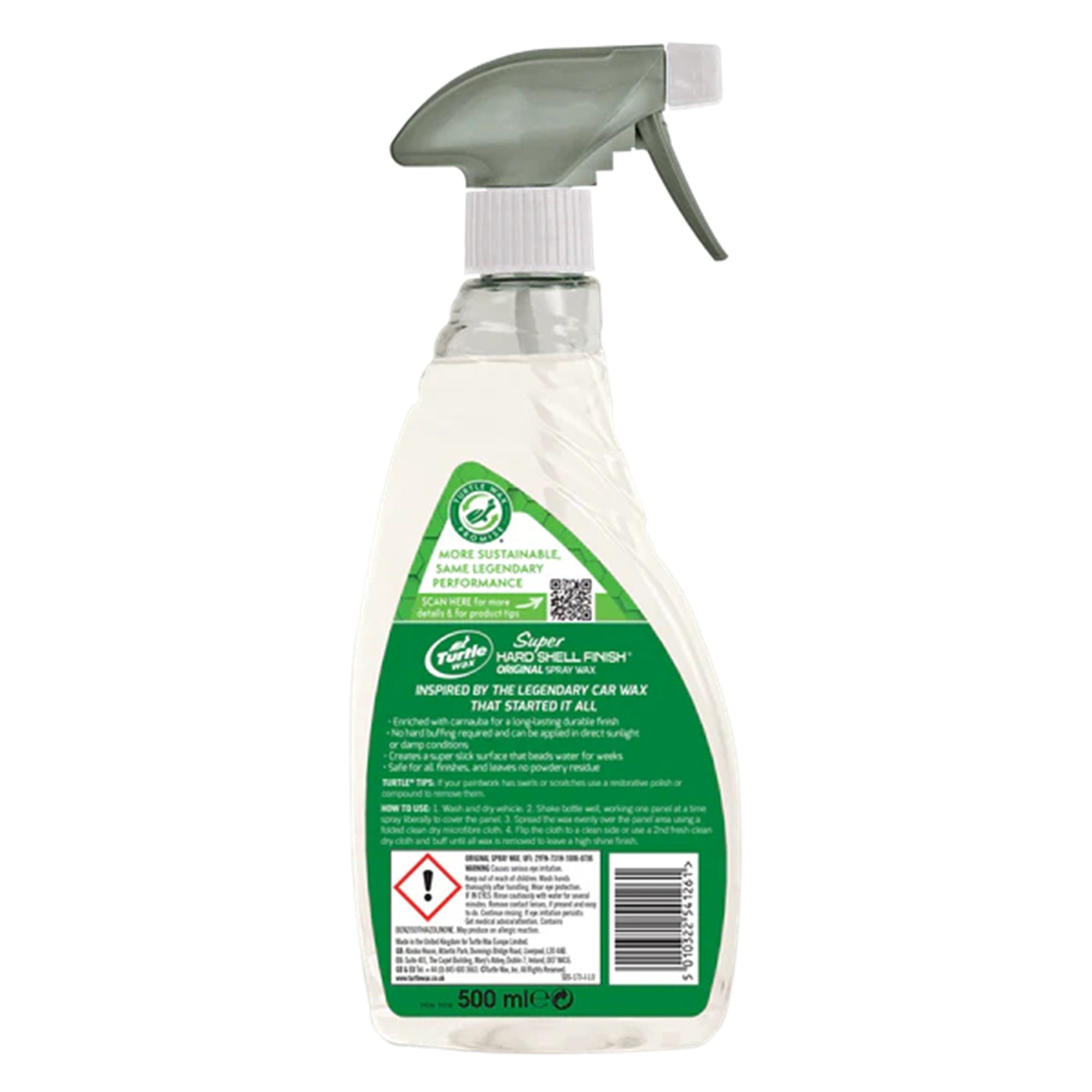 Turtle Shell Sprayed Turtle Wax TP Super Hard Shell Spray Wax 500ml – FIXRA