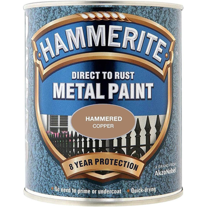 Hammerite Direct to Rust Metal Paint - Hammered Copper 750ml