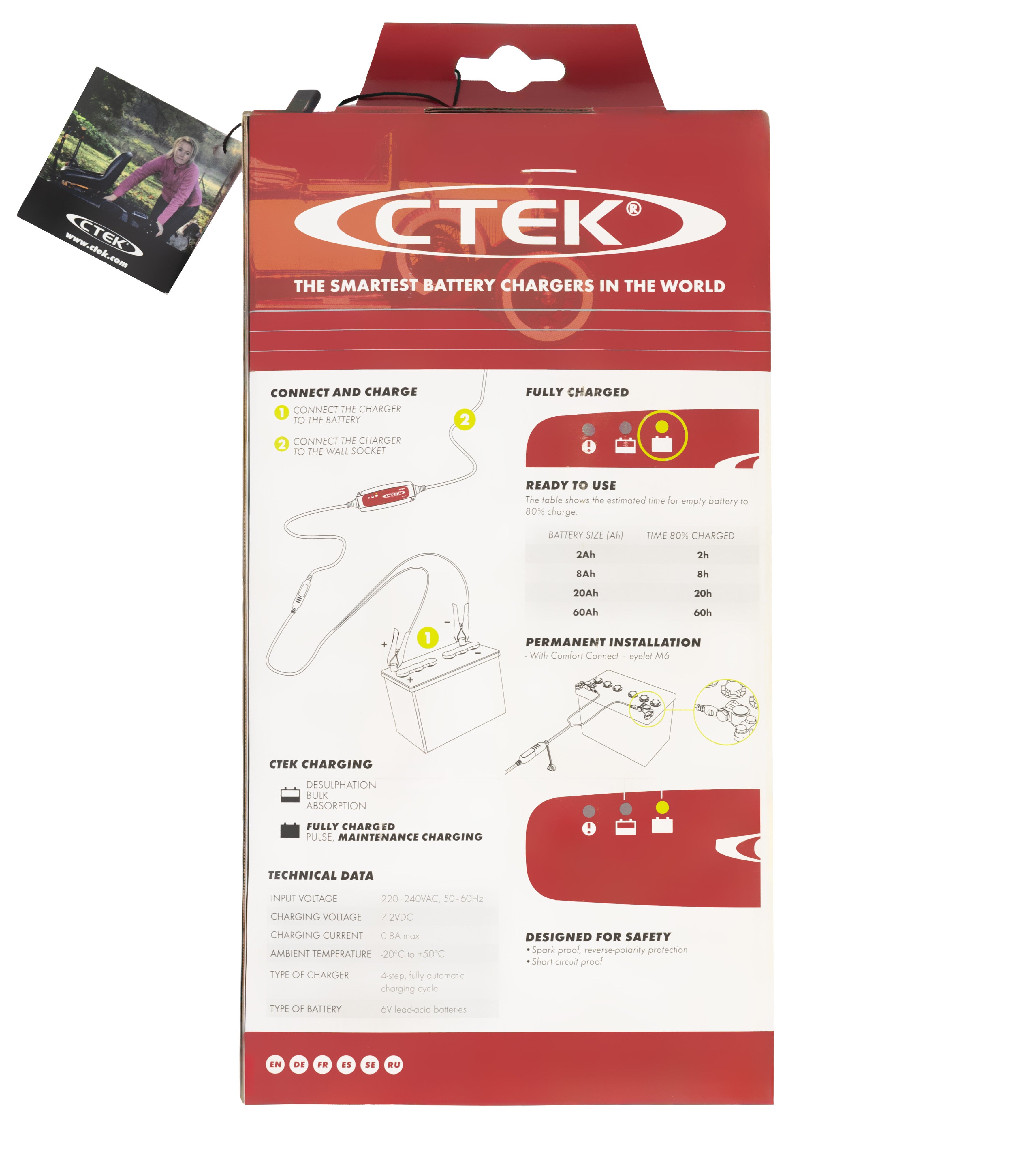 CTEK Battery Charger XC 0.8A 6V