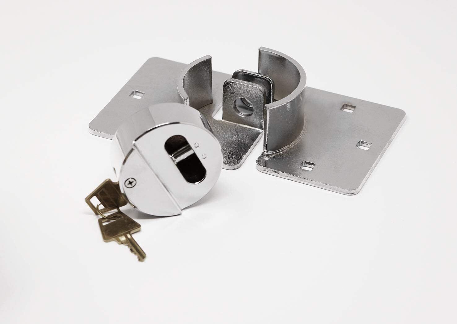 Maypole Van Door Lock Complete With Chrome Hasp & Fixing Bolts