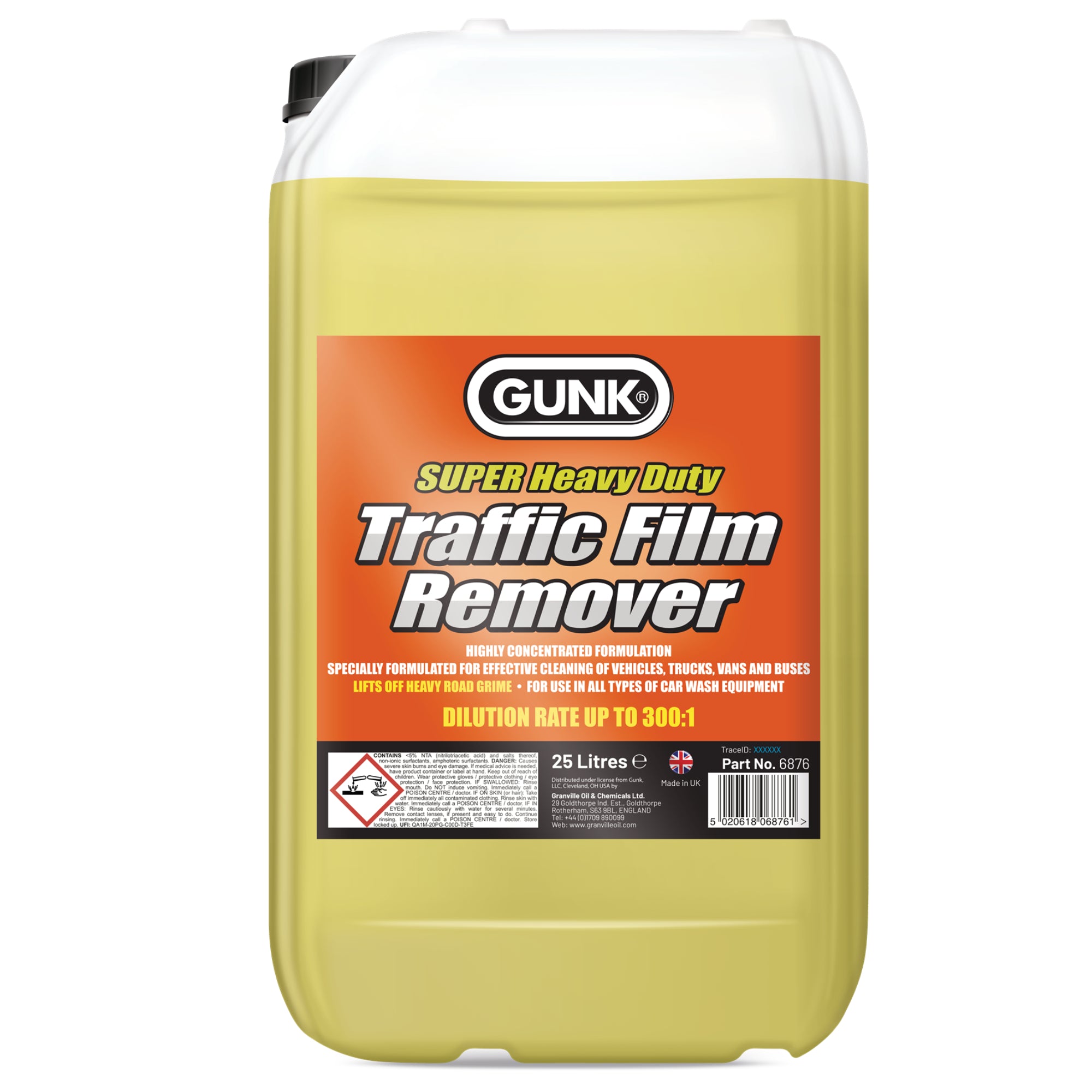 Granville Gunk Super HD Traffic Film Remover 25L