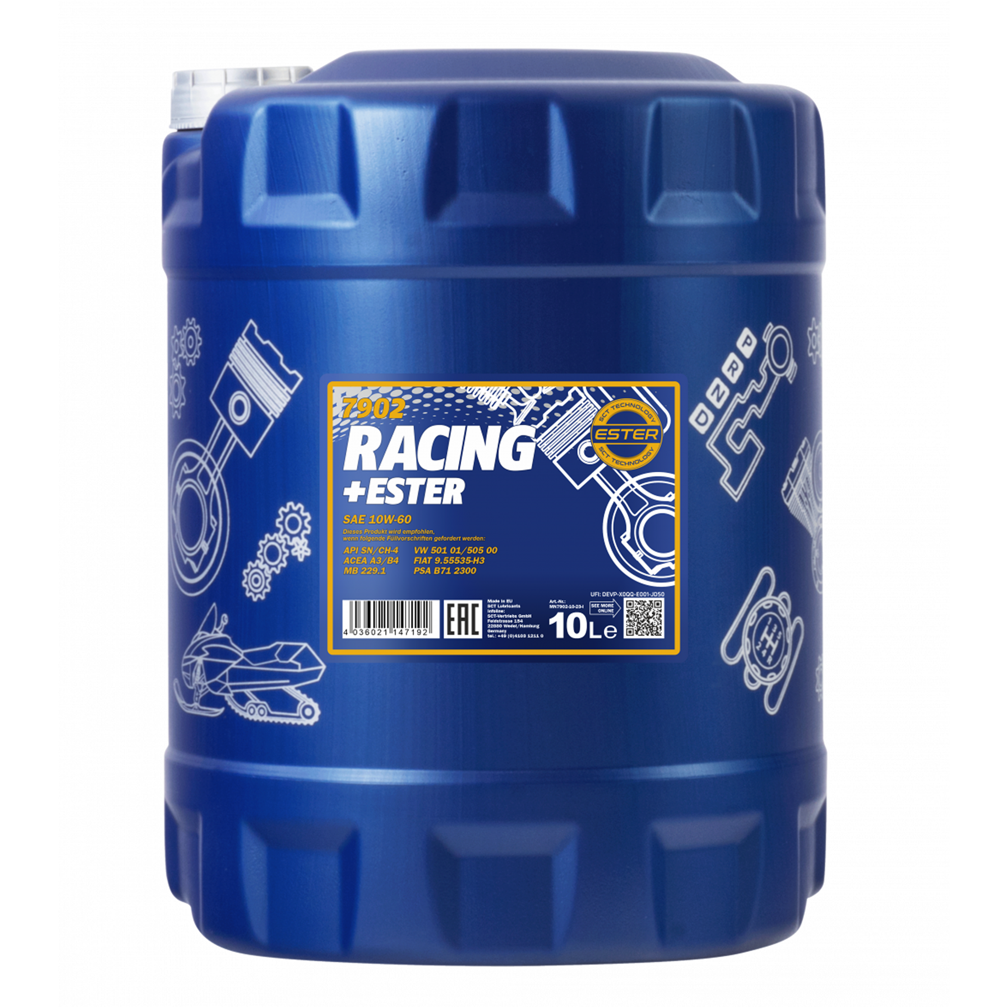 MANNOL Racing + Ester Engine Oil 10W-60 10L