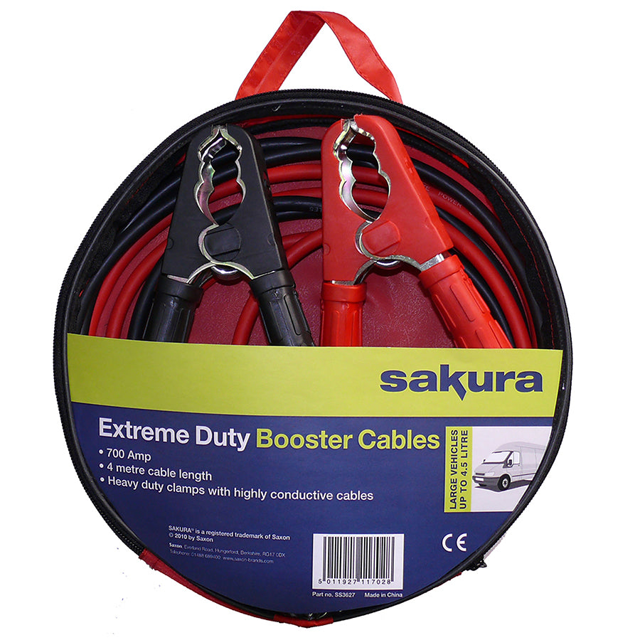 Sakura Insulated Booster Cables Heavy Duty Jump Leads Choose Amp