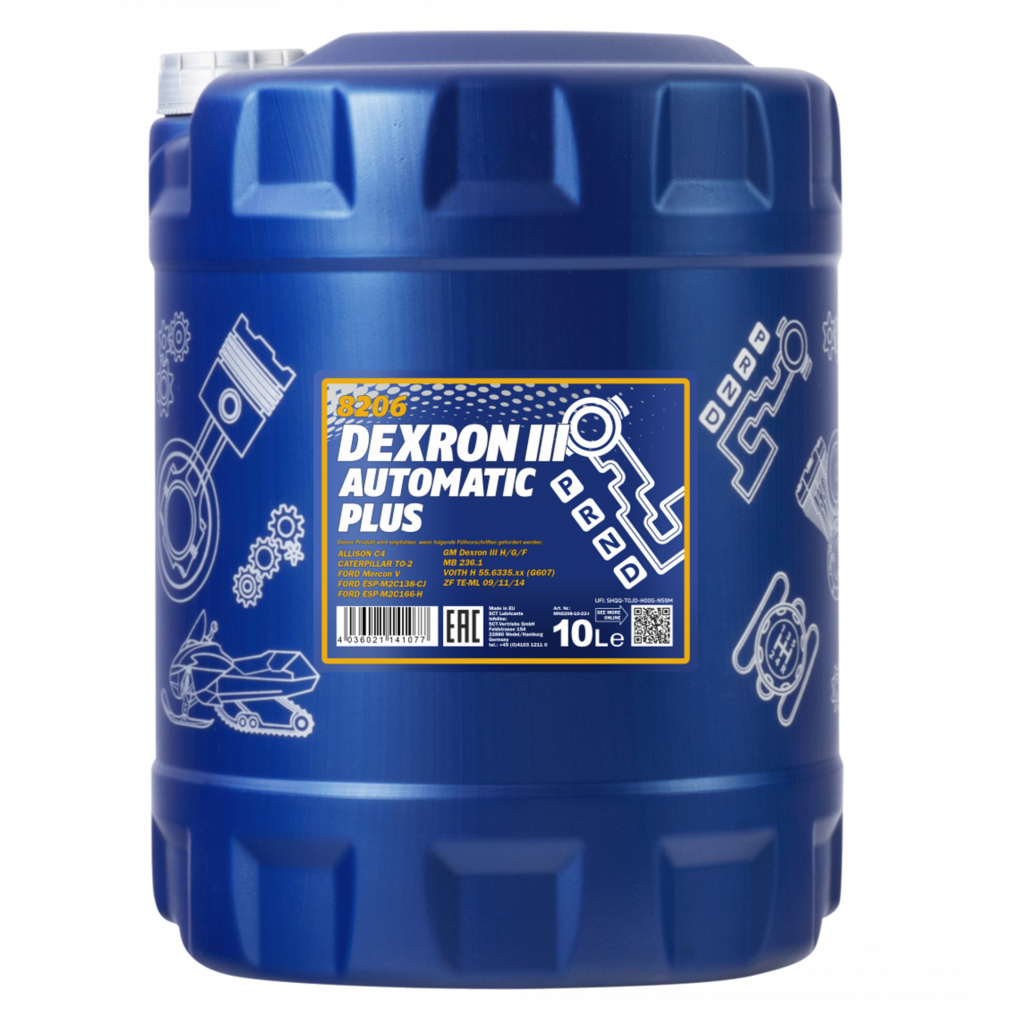 MANNOL Automatic Plus ATF Dexron III 8206 10 Litres