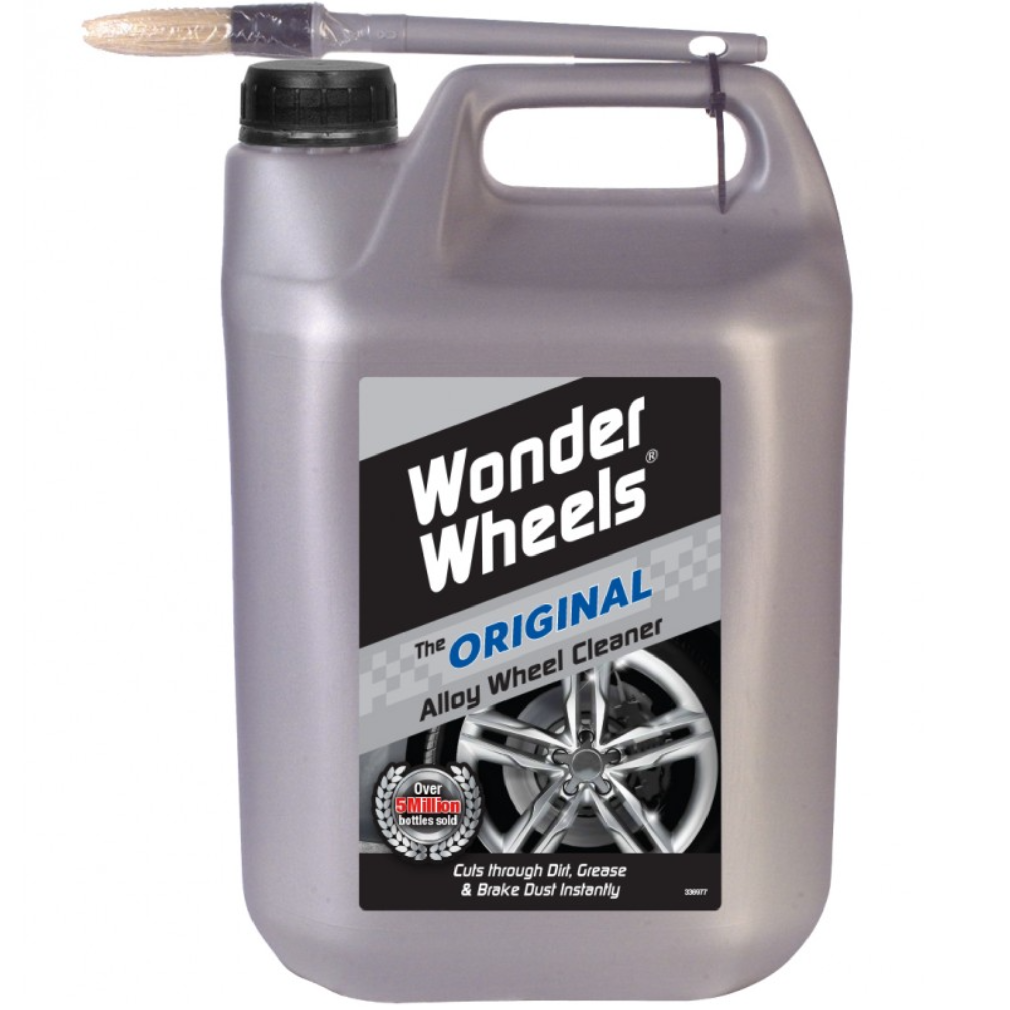 Wonder Wheels Wheel Alloy Cleaner Brush Cuts Through Dirt Grease Brake 5 Litre