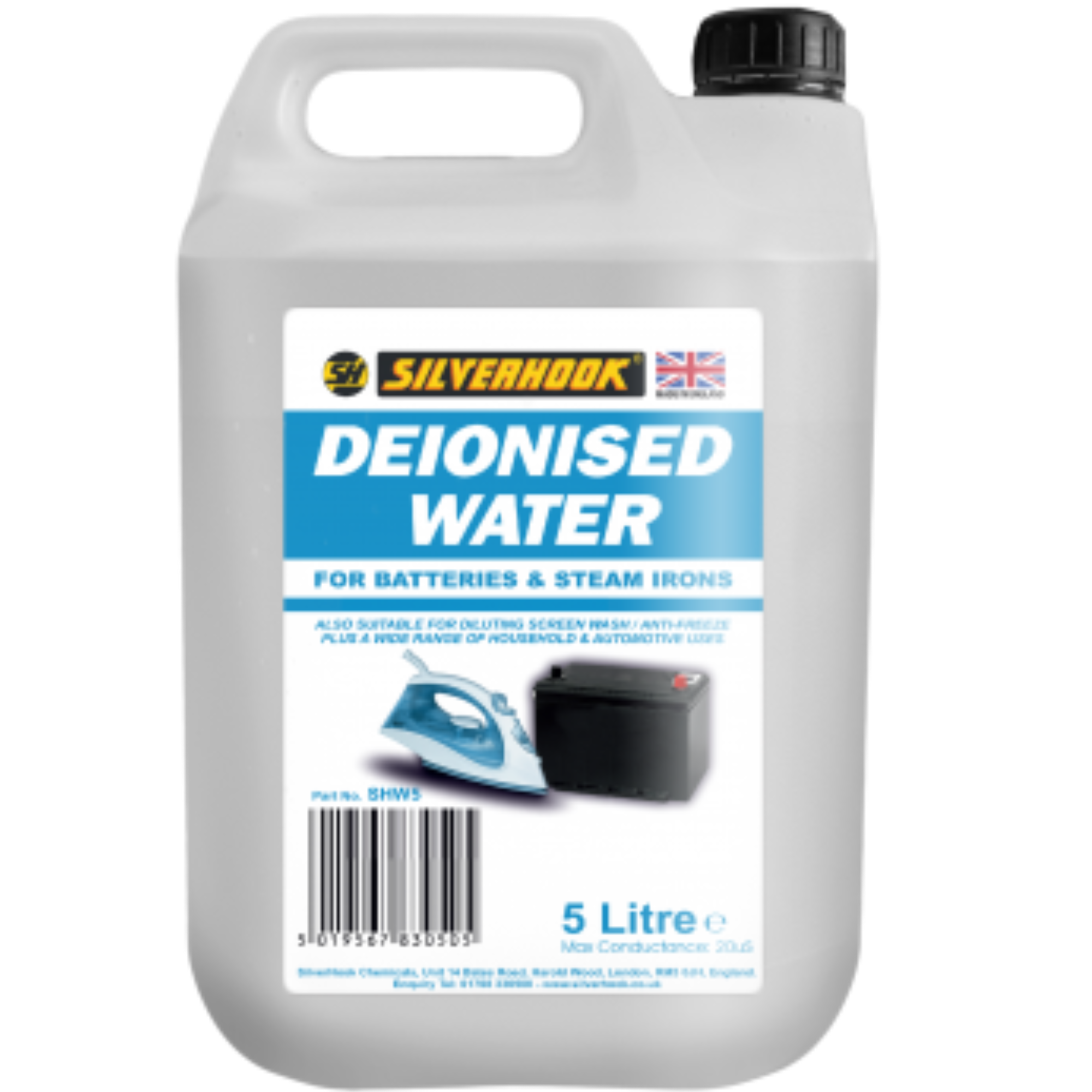 Silverhook De-Ionised Water 5 Litre