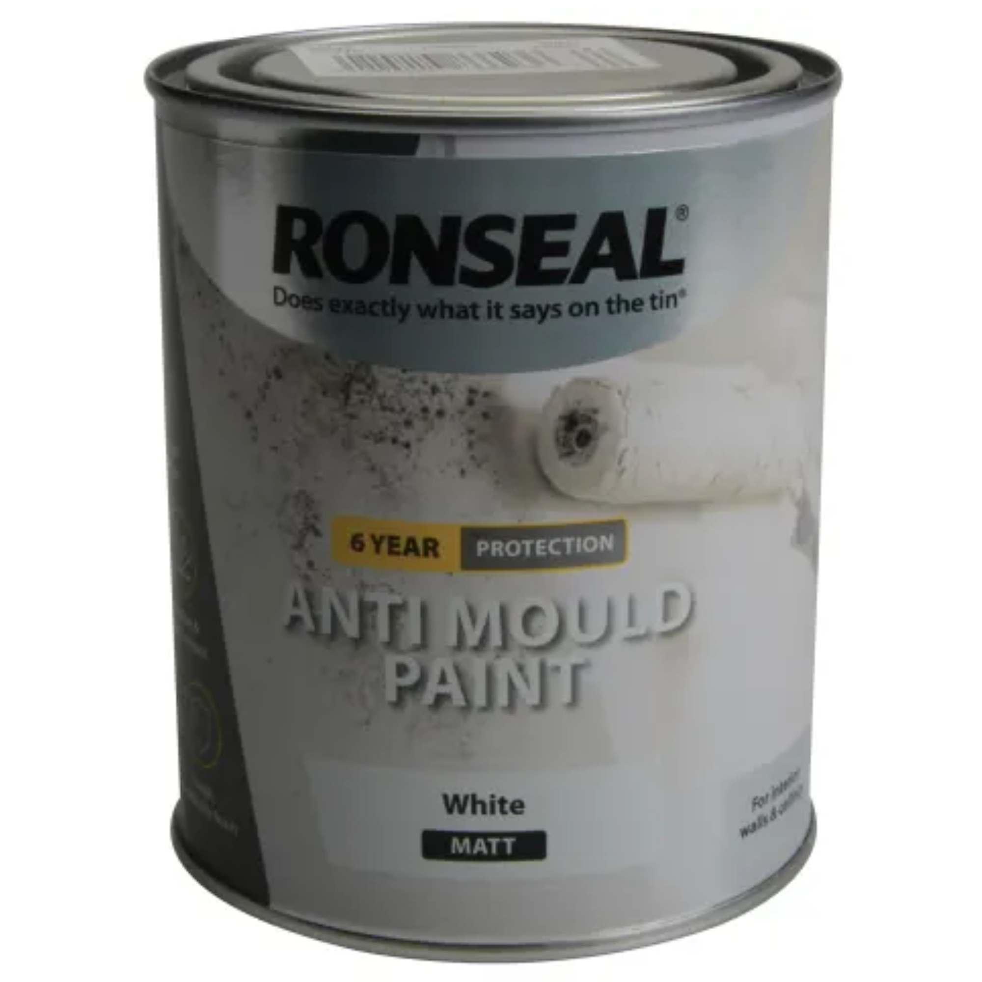 RONSEAL 6 Year Anti Mould Paint White Matt 750ml