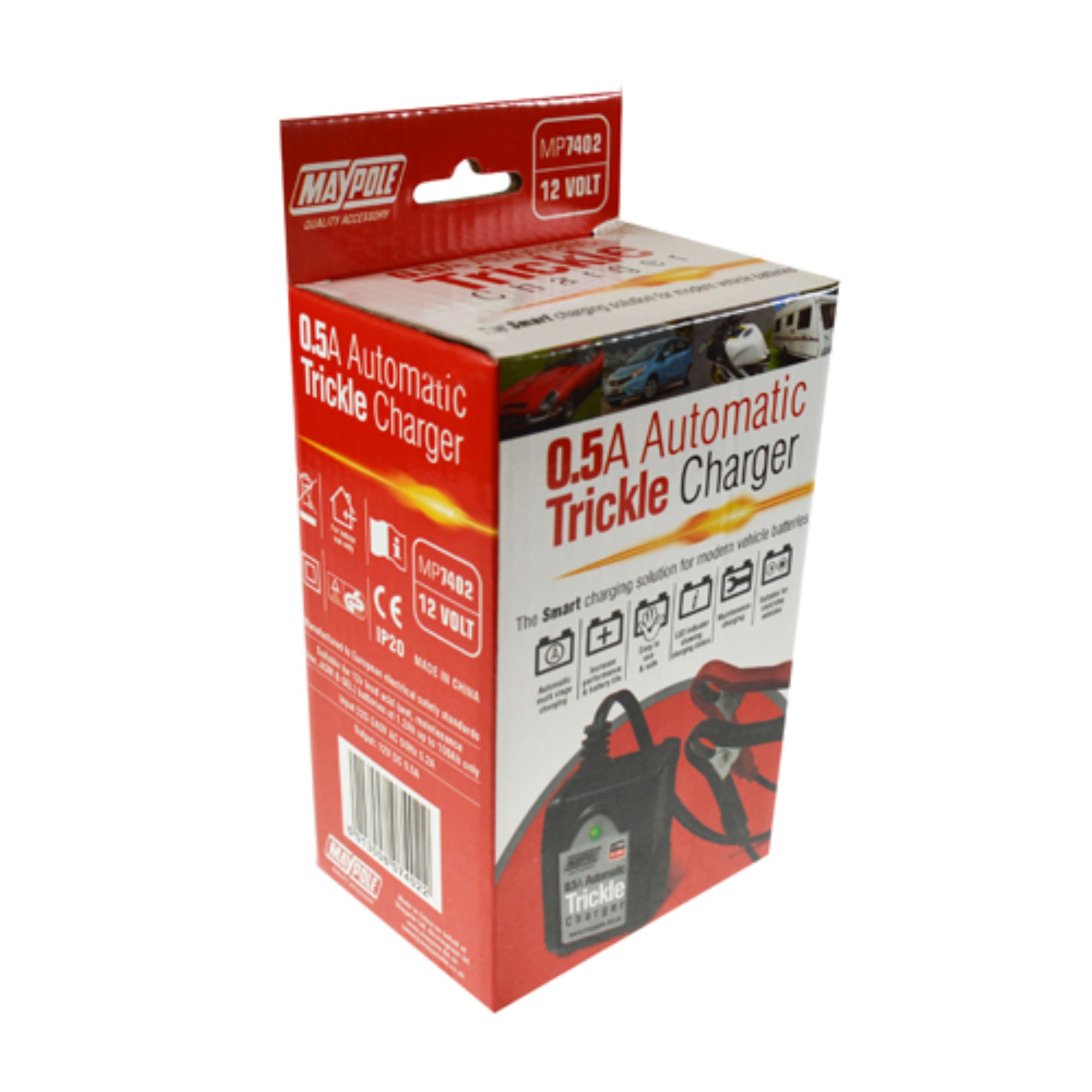 Maypole BATTERY CHARGER AUTOMATIC 12V/0.5A TRICKLE CE