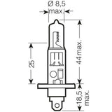 Simply H1 448 12V 55W Halogen Headlight Bulb