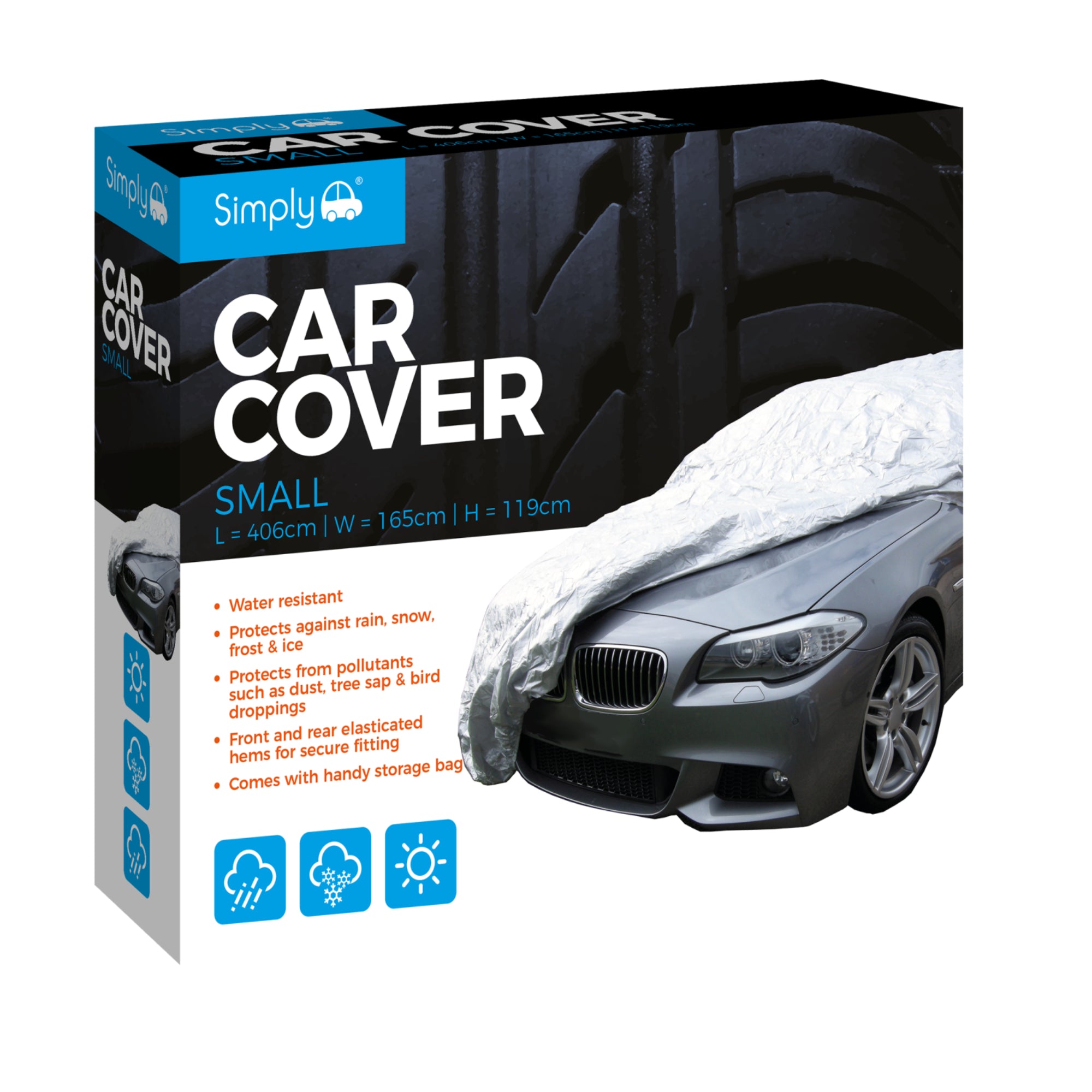 Simply Water Resistant Car Cover Small