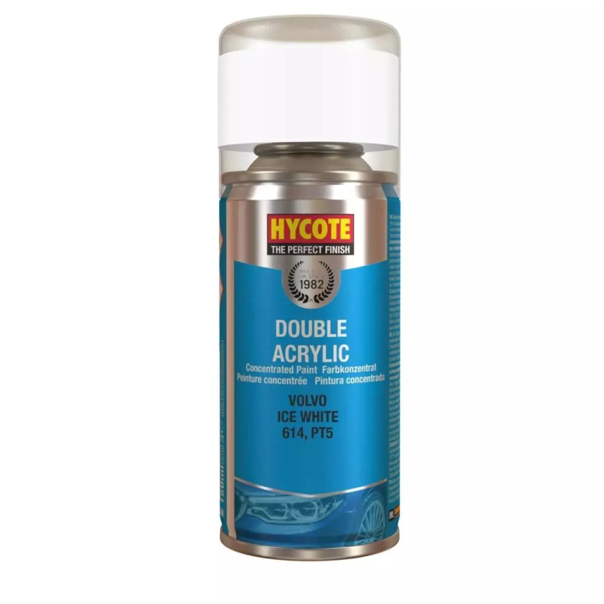 Hycote DVL608 VOLVO Ice White Spray Paint 150ml