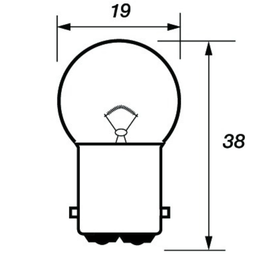 Ignitionline 380M 12V 21/5W Bayonet Bulbs (Twin Pack)