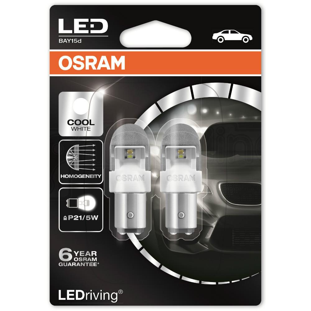 Osram Ledriving Premium 380 P21/5W Cool White Bulbs (Twin Pack)