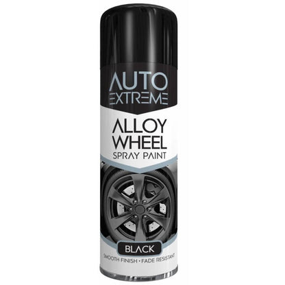 Auto Extreme Alloy Wheel Black Spray Paint 300ml
