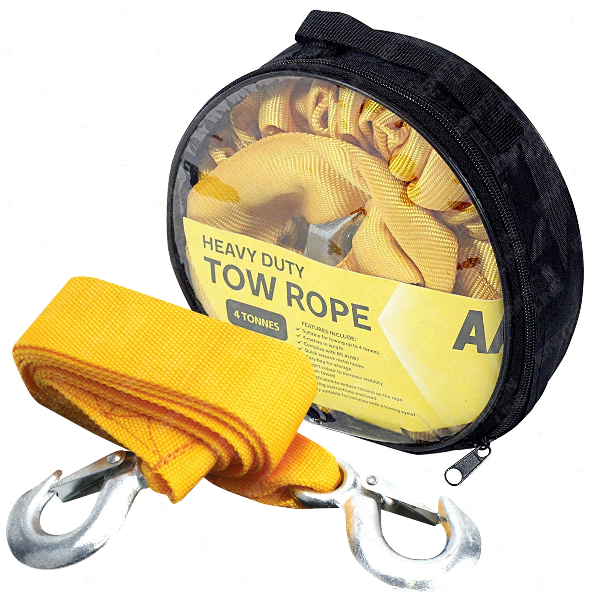 AA Tow Rope 4.0M 4 Tonne Elastic
