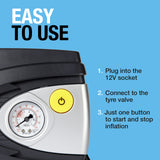 Ring RAC610 Analogue Tyre Inflator with adapters