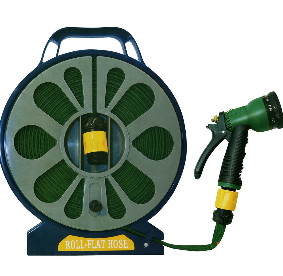 15M Flat Hose With Spray Nozzle