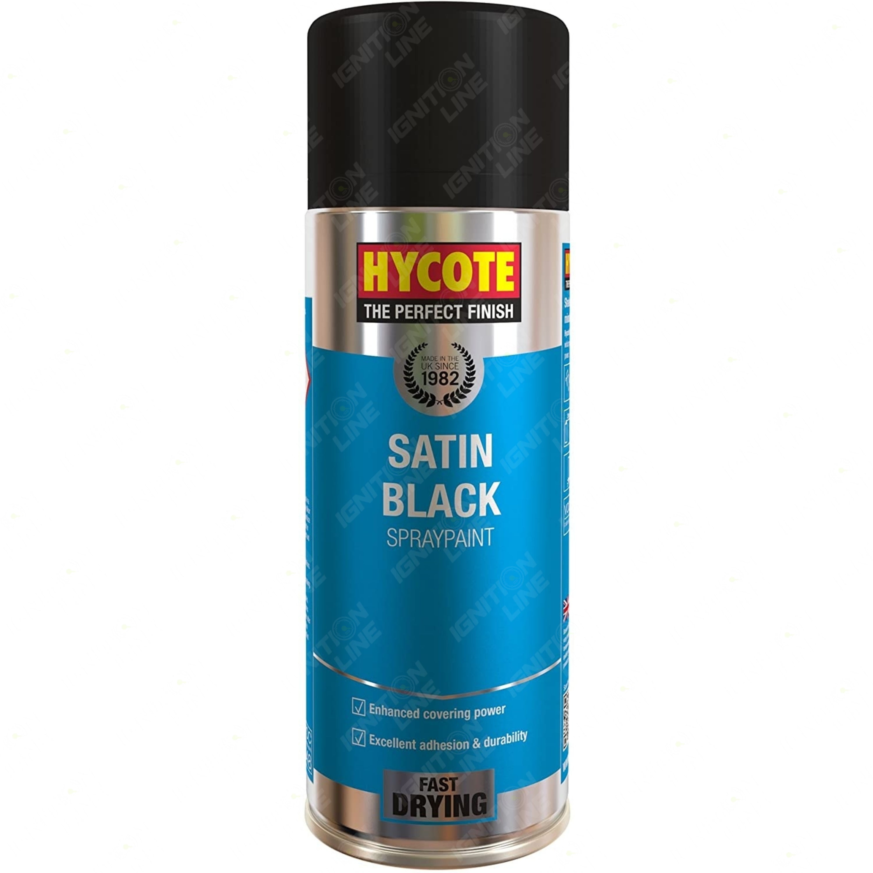 Hycote Satin Black Spraypaint 400ml