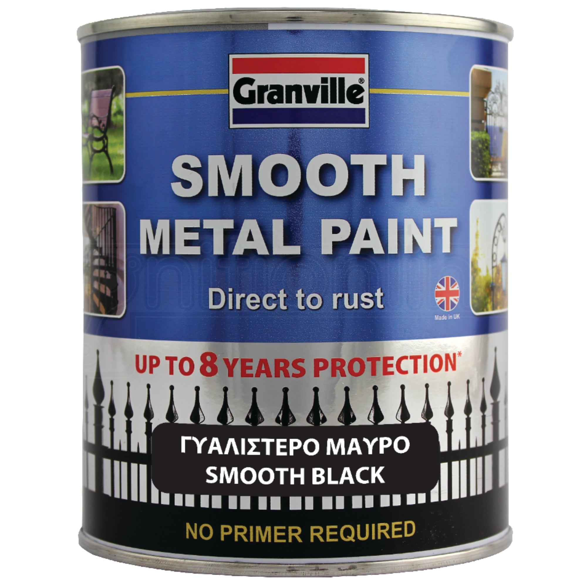 Granville Smooth Metal Paint - Black 750ml