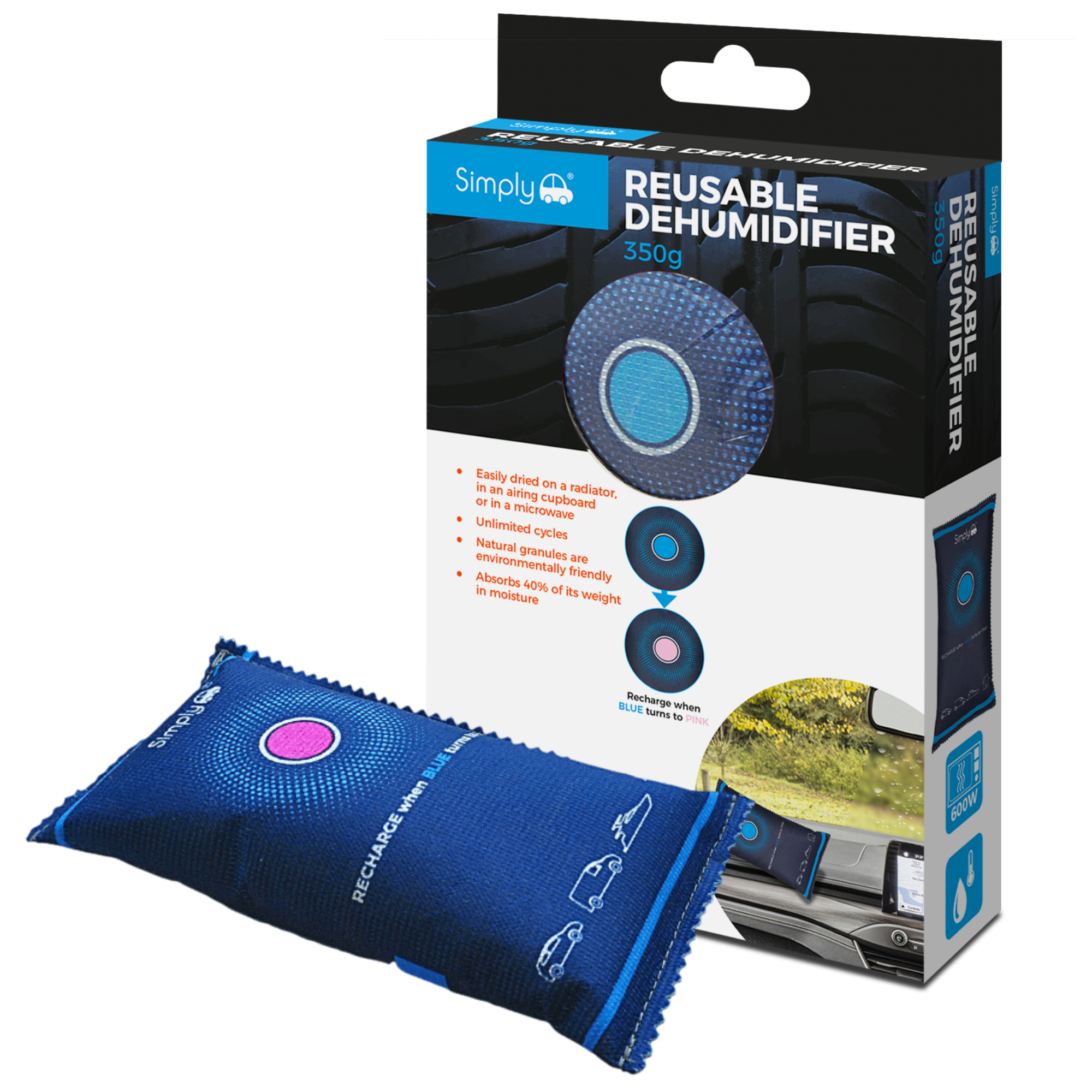 Simply Auto Car Dehumidifier 350G