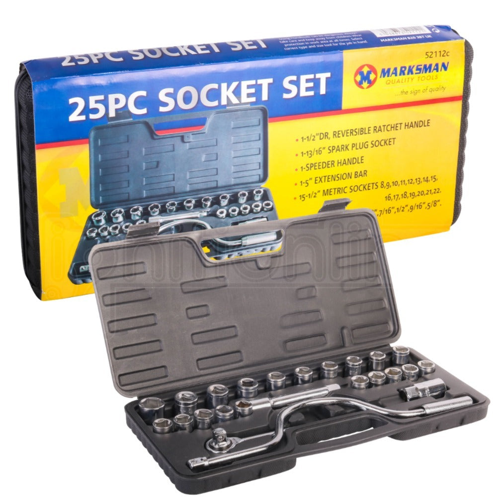 25 Piece Compact Socket Set