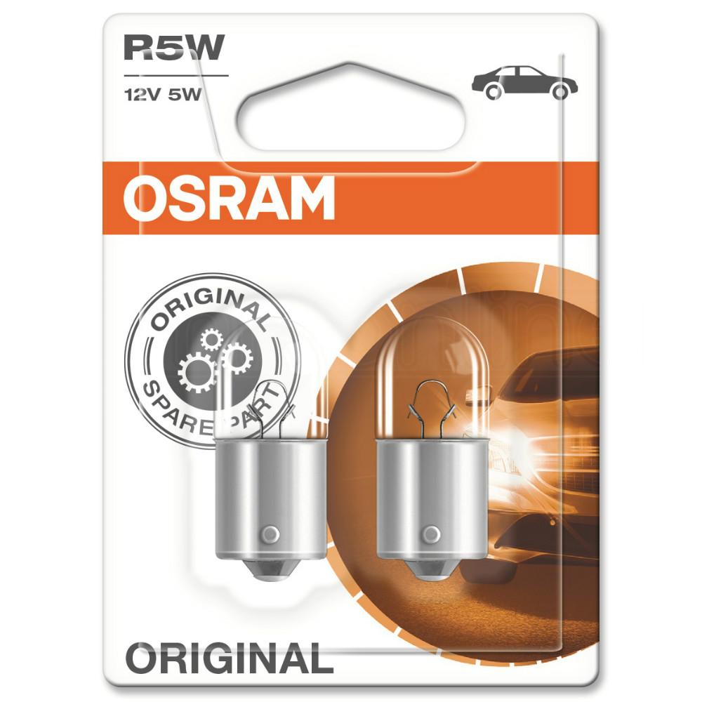 OSRAM 207 R5W 12V ORIGINAL Bayonet Bulbs BA15s (Twin Blister)
