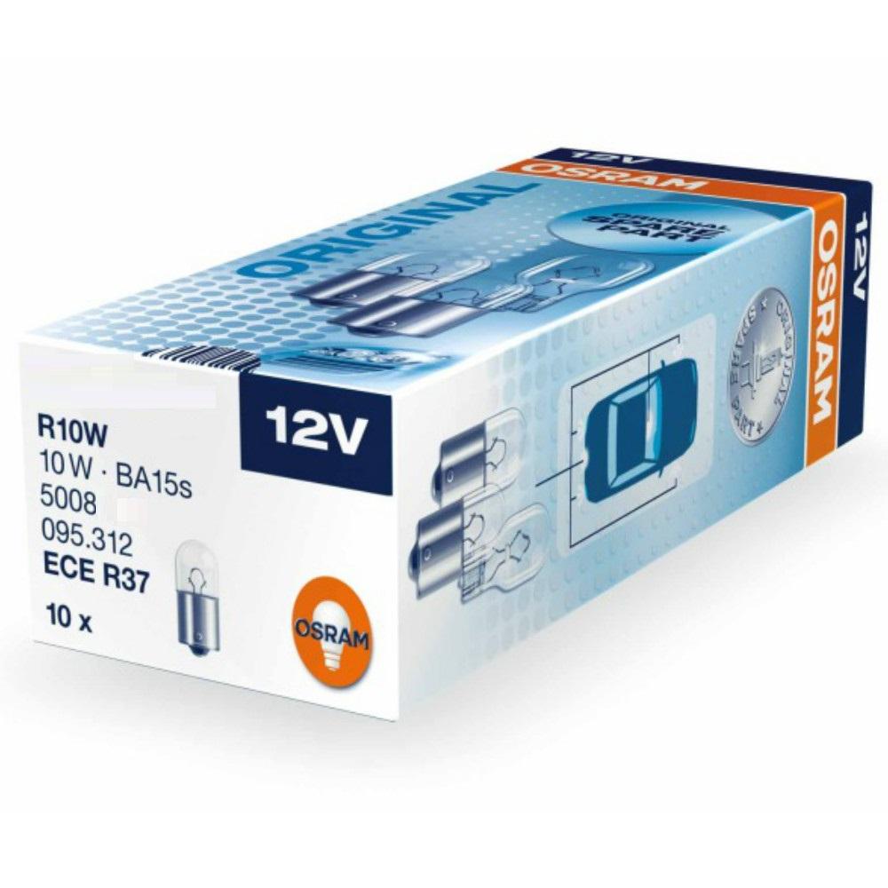 Osram Original 245 12V R10W Side & Tail Light Bulbs (Pack Of 10)