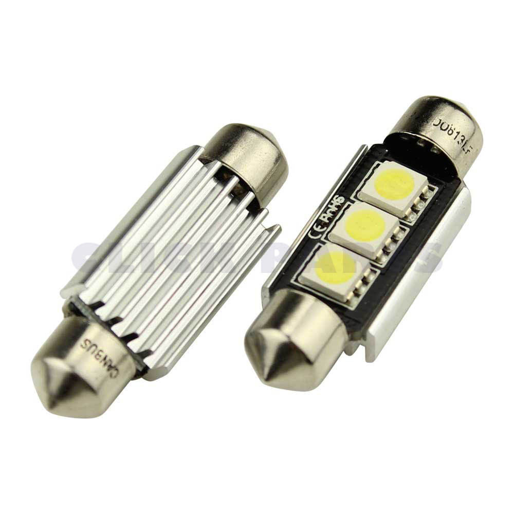 239 Led Canbus 12V 5W Number Plate & Interior Festoon Bulbs (Twin Pack)