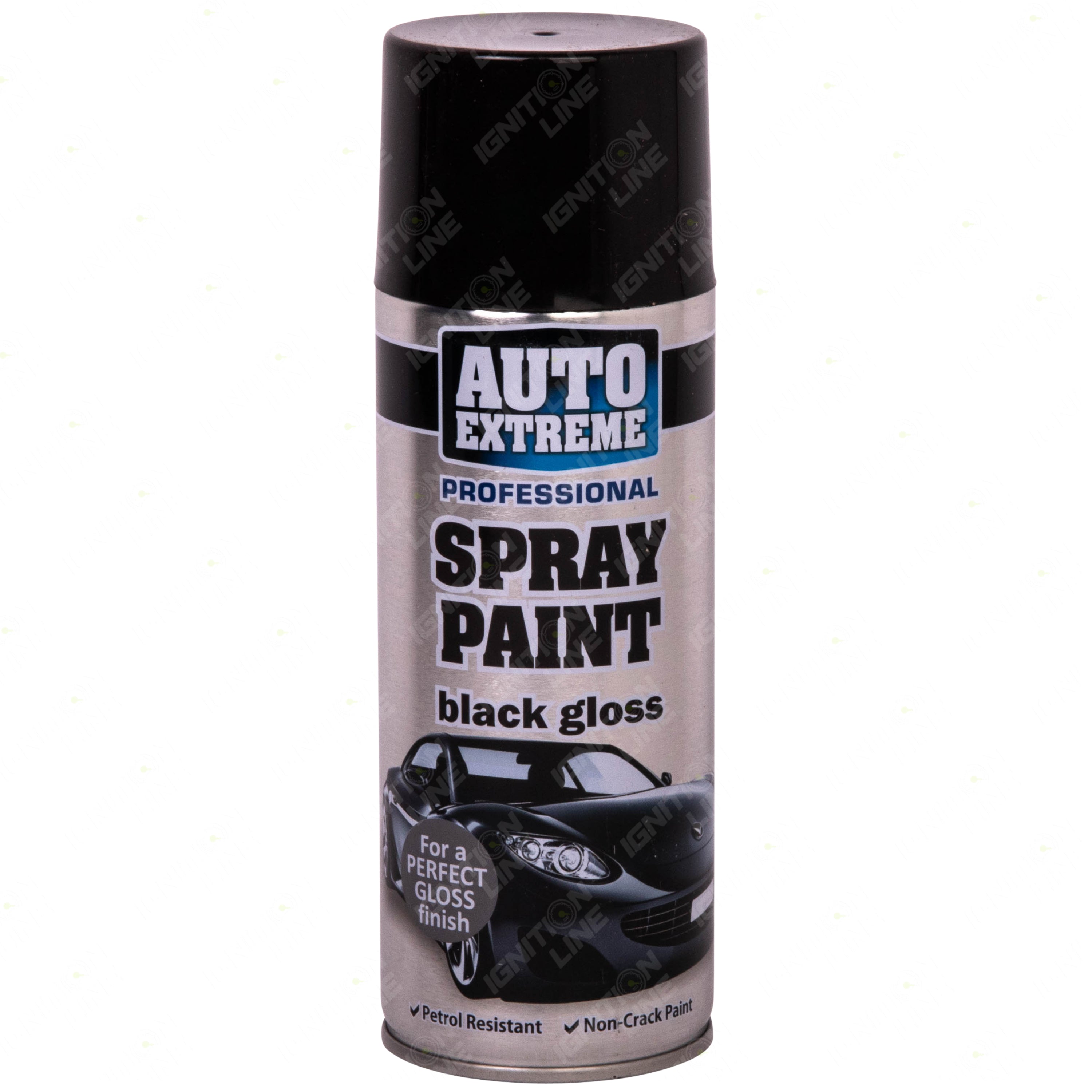 Rapide Auto Extreme Black Gloss Spray Paint 400ml