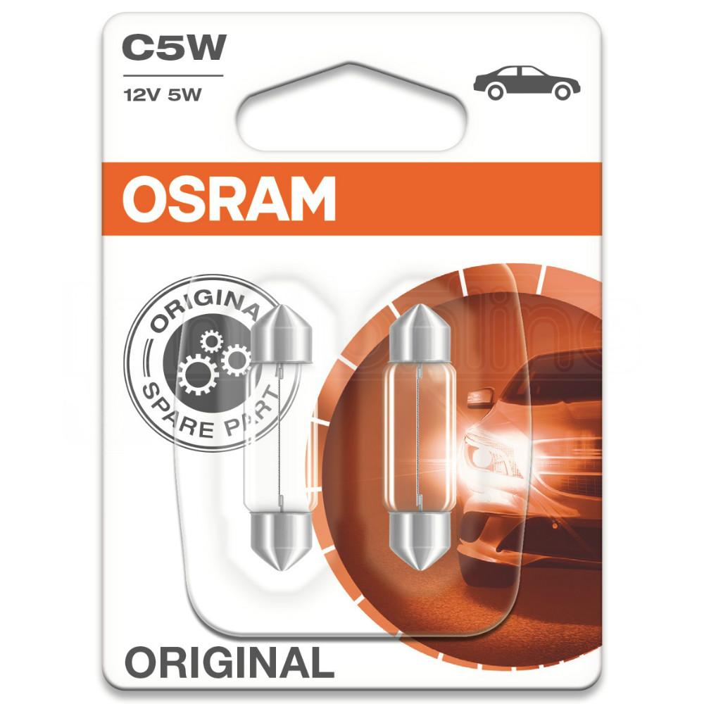 Osram 239 C5W 12V Original Festoon Bulbs (Twin Pack)