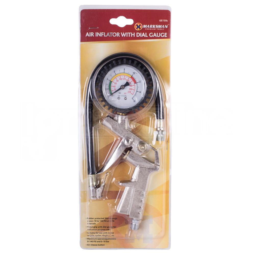 Air Inflator With Dial Gauge
