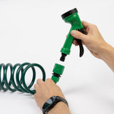 10M Coiled Hose With Plastic Fittings