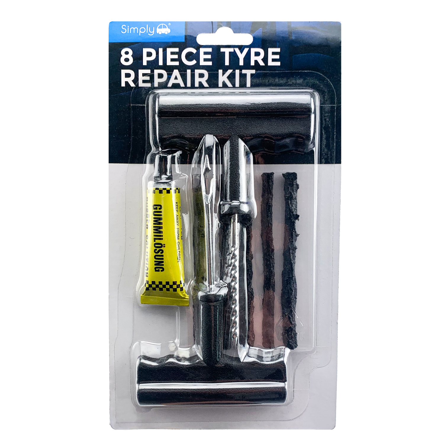 Simply Auto 8-Piece Tyre Repair Kit