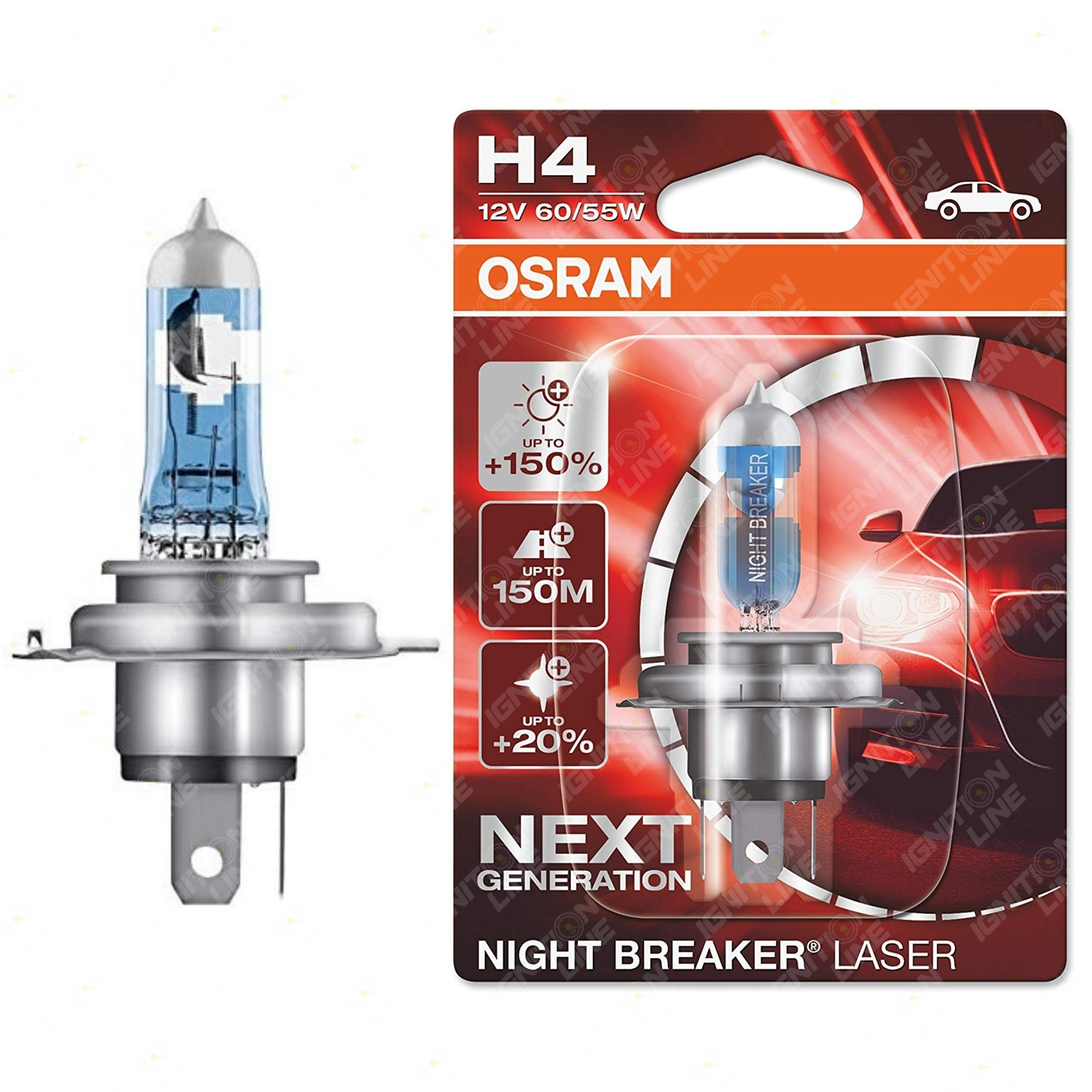 Osram Night Breaker Laser H4 12V 60/55W