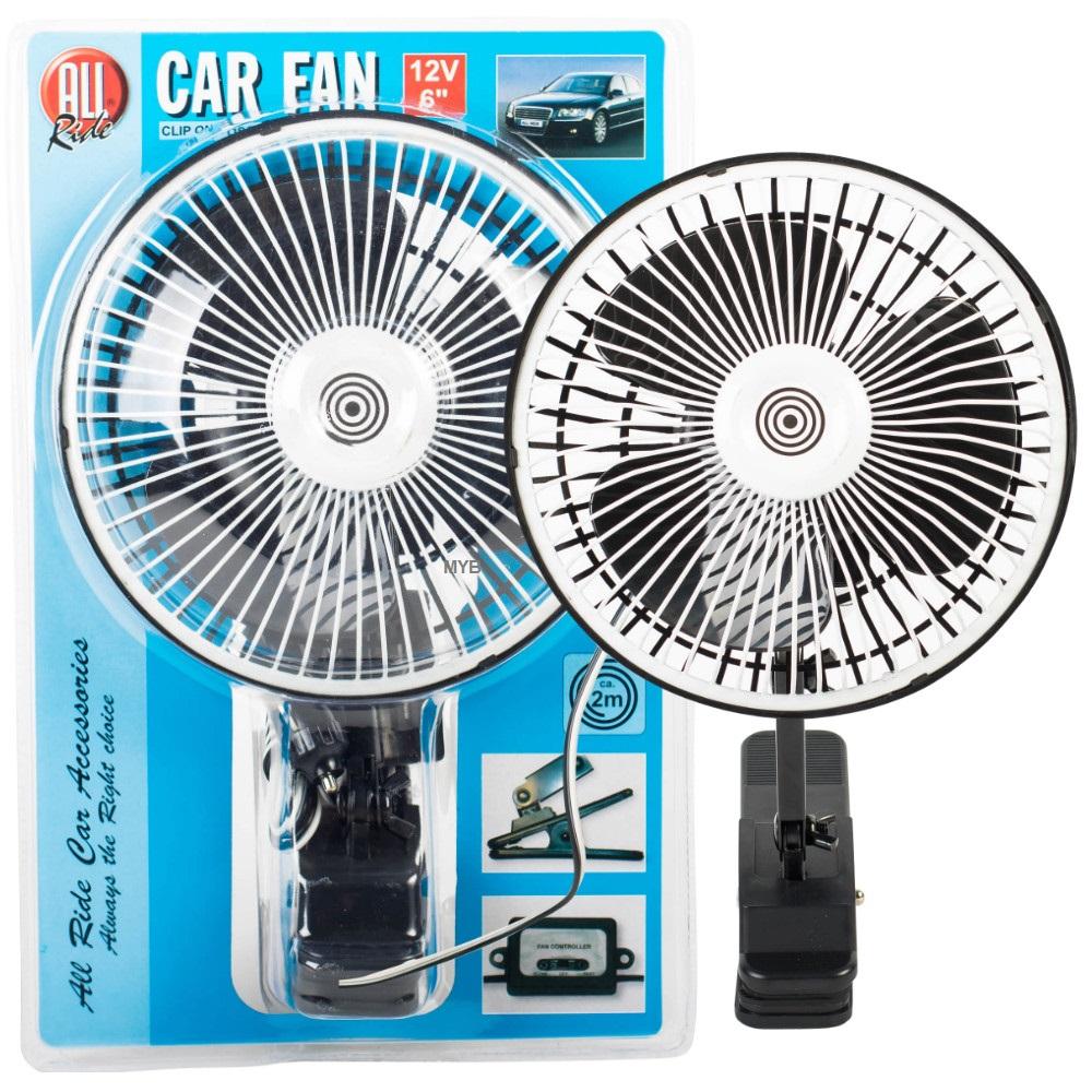 Car Fan 12V 6" Clip On