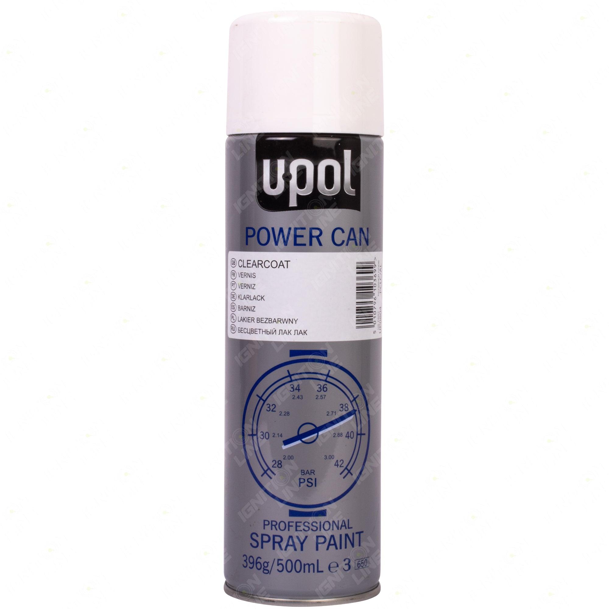 Isopon U-Pol Powercan Clear Coat Aerosol 500ml