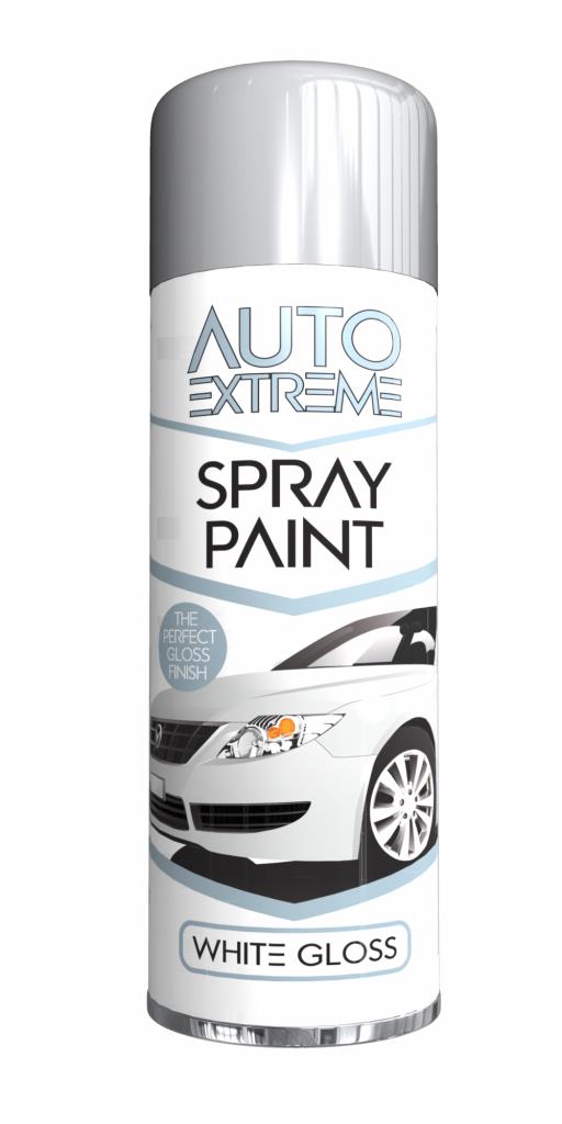 AX White Gloss Spray Paint 250ml