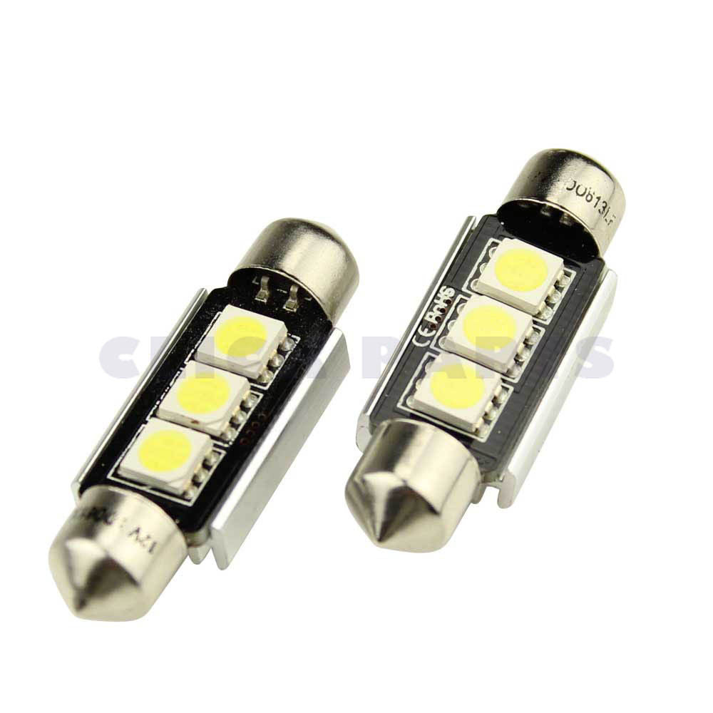 239 Led Canbus 12V 5W Number Plate & Interior Festoon Bulbs (Twin Pack)