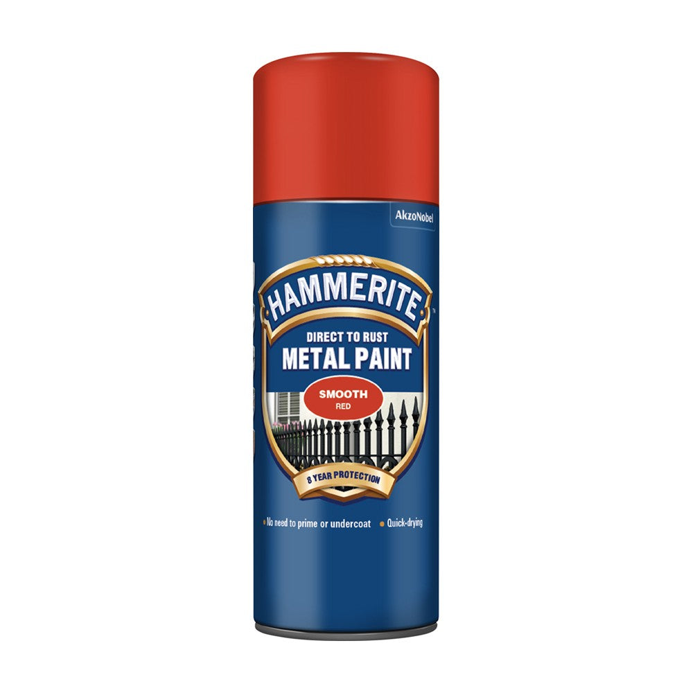 Hammerite Smooth Metal Paint Red 400ml