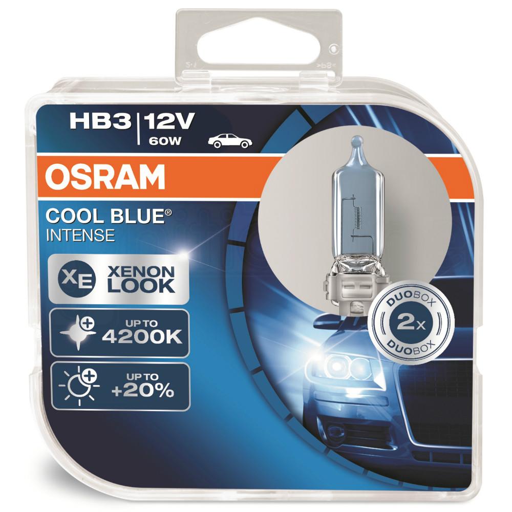 OSRAM HB3 12V 60W COOL BLUE INTENSE Headlight Bulbs (Twin Pack)