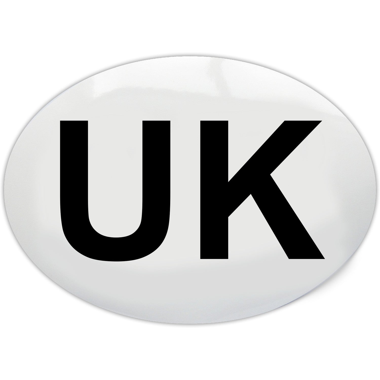 Simply Auto Oval UK Adhesive Sticker