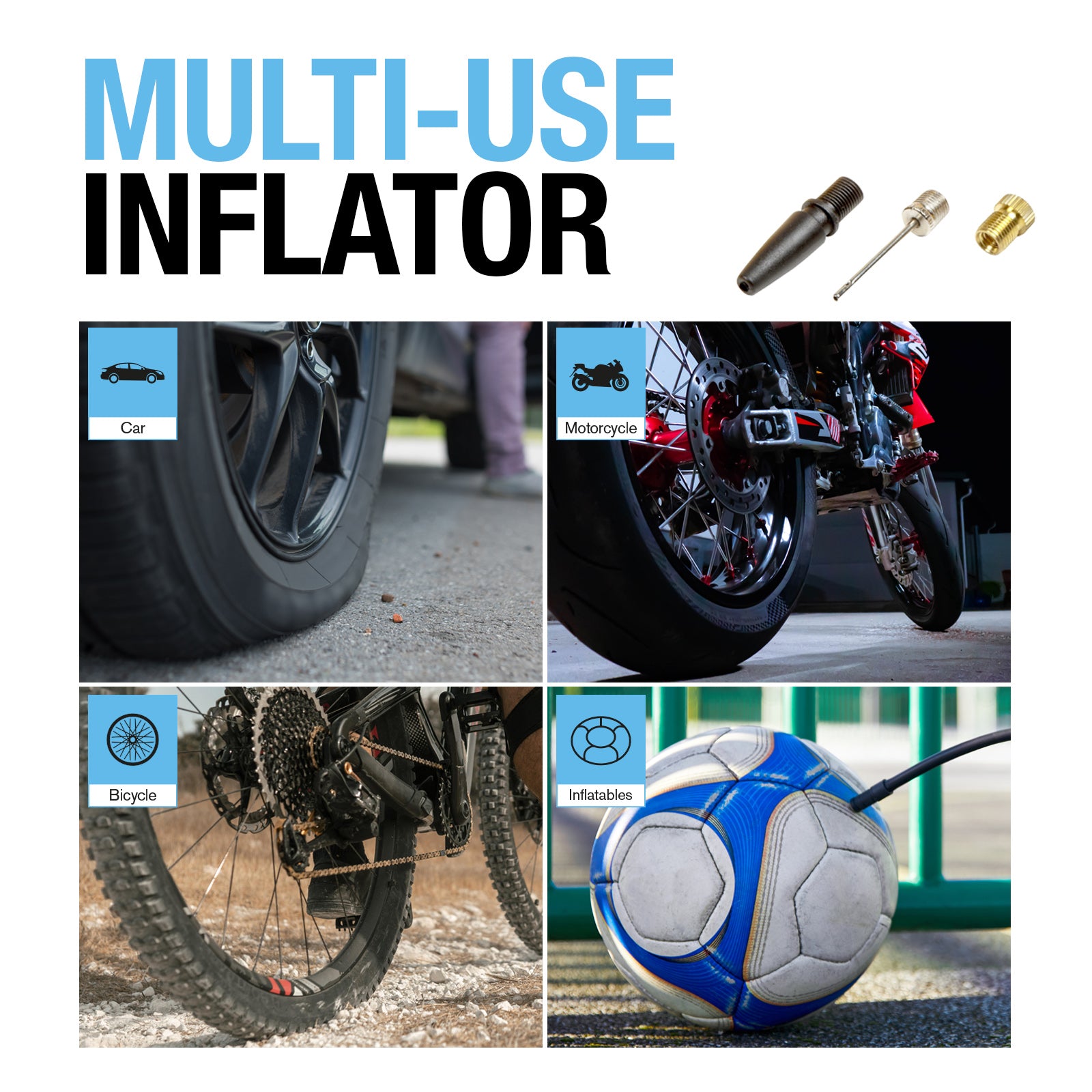 Ring Rapid Digital Tyre Inflator With Quick Set Auto Stop (Premium)
