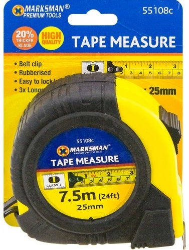 7.5m x 25mm Tape Measure