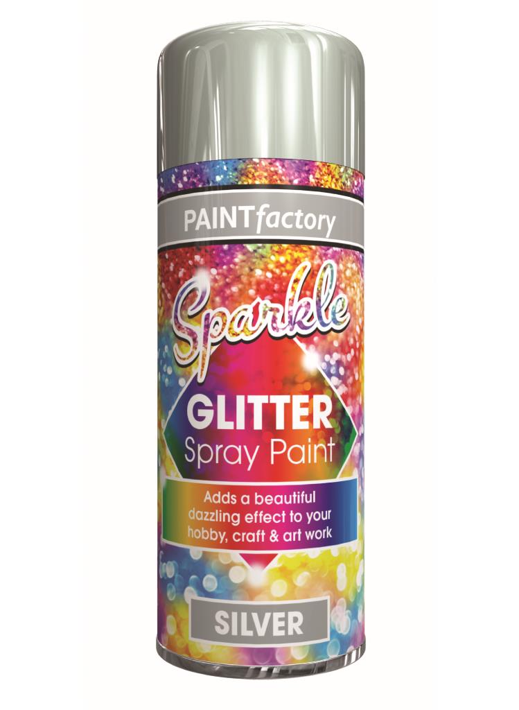 PaintFactory Glitter Spray Silver 200ml