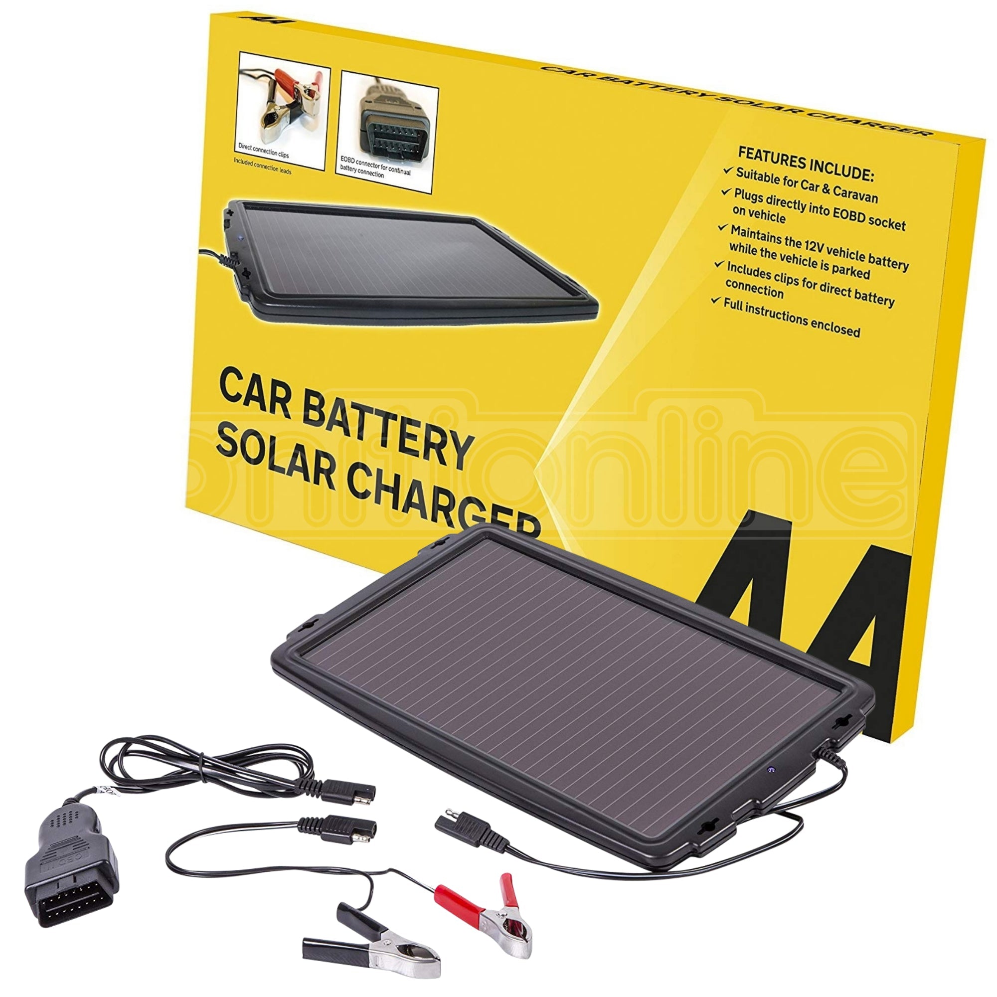 AA Car & Caravan Solar Battery Charger