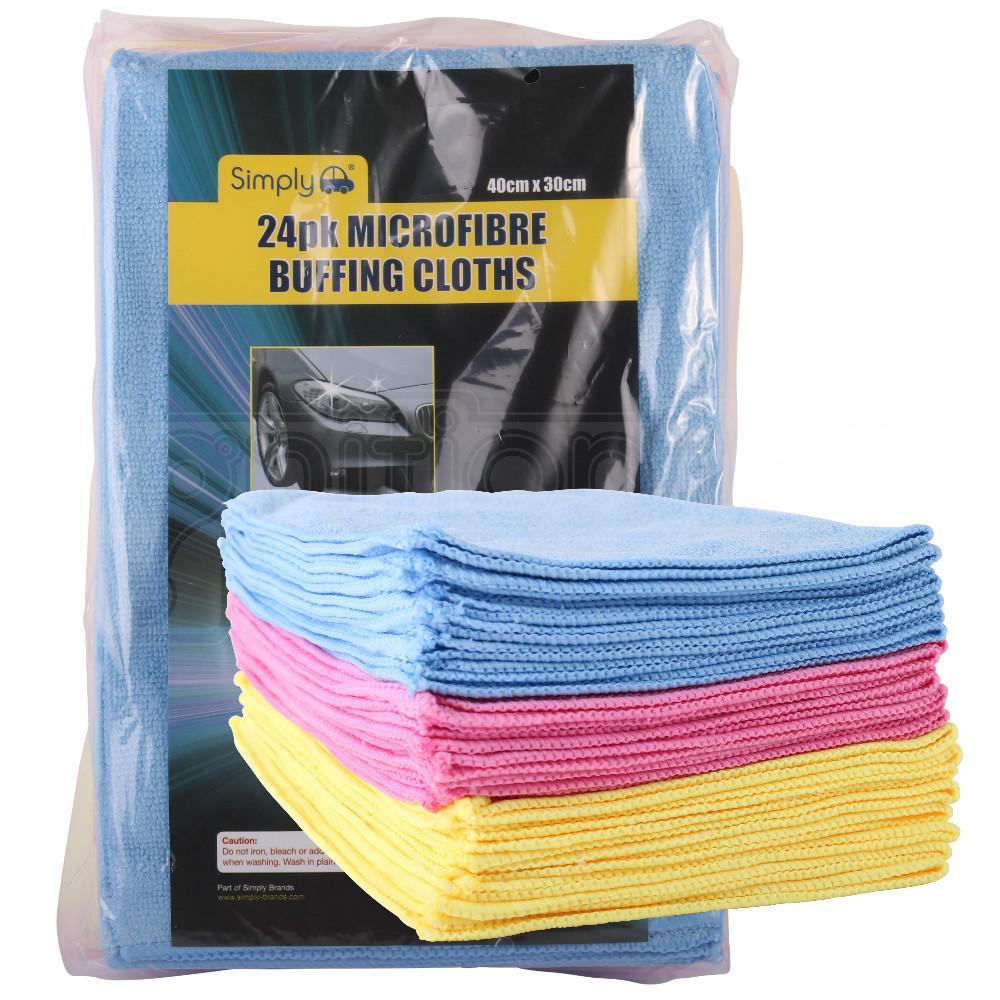 Microfibre Buffing Cloths 24 Pack