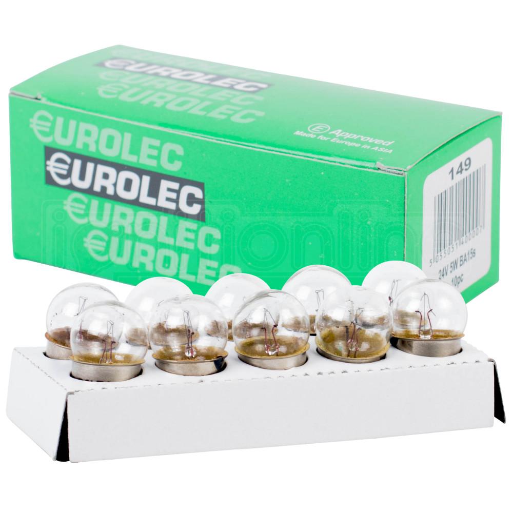 149 Replacement 24V 5W Side & Tail Bayonet Bulbs (Pack Of 10)