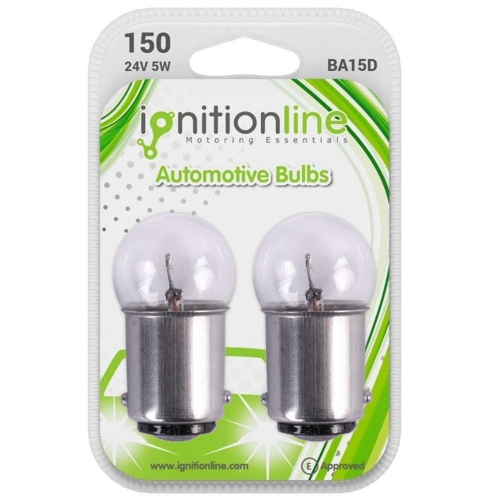 150 24V 5W Bayonet Bulbs (Pack Of 2)
