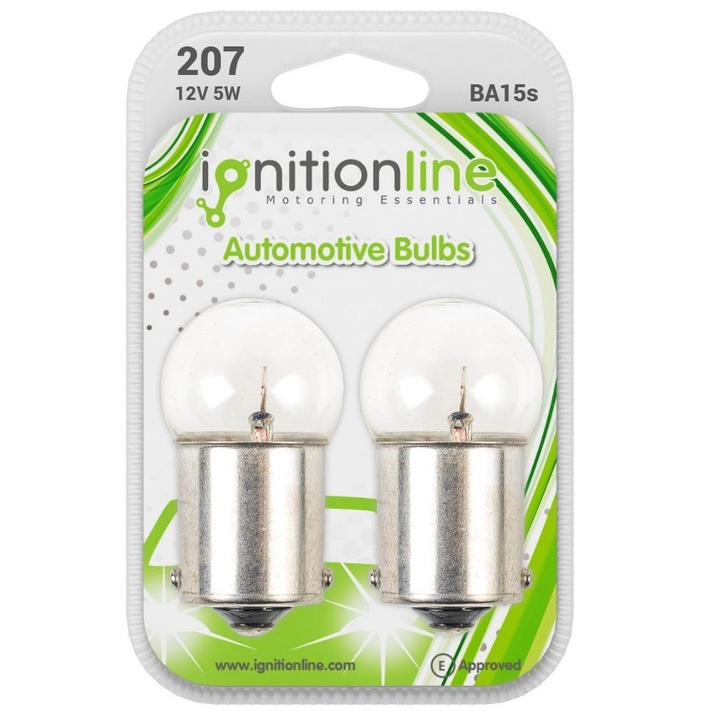 Ignitionline 207 12V 5W Bayonet Bulbs (Pack Of 2)