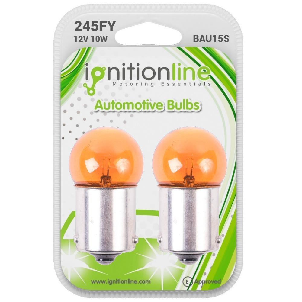 245 Amber 12V RY10W Indicator Bayonet Bulbs (Pack of 2)